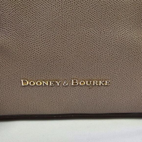Dooney & Bourke Claremont Domed Satchel in Taupe Purse Bag - Picture 2 of 10